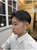 ツーブロバング上げショート