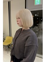 ステラ ヘア デザイン サロン(STELLA hair design salon) ブロンド×切りっぱなしボブ 【浅野】