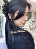 【MINX】顔まわり似合わせカット＋暗めカラーロング_銀座