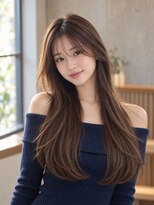 ウト(Uto) レイヤーカット/アッシュベージュ/韓国風/髪質改善/京都四条烏丸