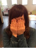 【短い前髪&ゆるふわパーマスタイル】