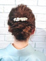 ヘアークリアー 蕨&nbsp;着物ヘアアレンジ