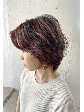 ヘアーワークス ヘルム 渋谷店(HAIR WORKS HELM) ［HELM渋谷］レッド×ローライトMIXカラー☆