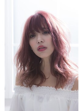 ミエル ヘア 新宿(miel hair) 〈mielhair新宿〉イルミナカラー　透明感ピンク