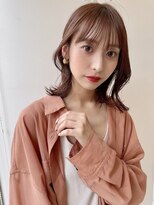 アイユー(ii+U)&nbsp;ブラウンベージュ　くびれミディアム　シースルーバング