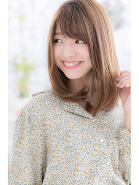 ミック ヘアアンドメイク アップ 駒込店(miq Hair&Make up) ナチュラルモードが大人かわいいパールベージュロングウルフb1