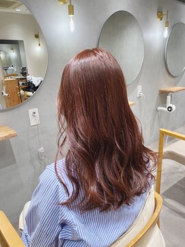 エン(eNN) 20代30代大人大人女子のピンクブラウン/ウェーブヘア