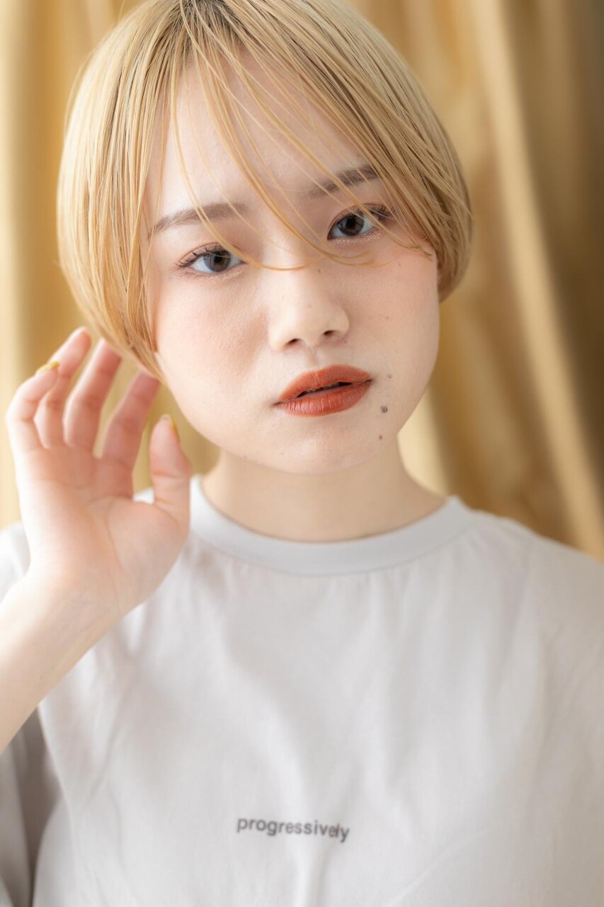 マッシュボブ/マッシュショート/前上がりボブ｜丸型×ボブの30代