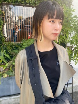 ハウルプロダクツエリア(HAUL PRODUCTS AREA) ぱつっとボブ インナーカラー