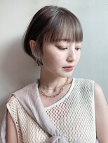 アルバム 池袋(ALBUM)&nbsp;インナーカラーショート_ショコラアッシュふんわりカール_58689