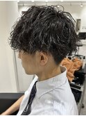 メンズマッシュパーマ波巻スパイラルパーマニュアンスパーマ