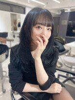 ランテルディ 渋谷(LANTERDIT)&nbsp;顔周りレイヤーカット　艶感　グレージュ　透明感カラー