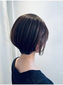 グラデーションショートレイヤーボブ
