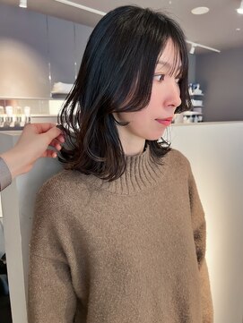 ヘアーエスクールシーユー 枚方T-SITE店(hair S.COEUR×Cu) ミディアムレイヤースタイル