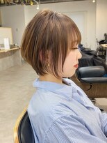 トト 船橋店(toto.)&nbsp;☆ピンクブラウン切りっぱなしボブ美髪くびれレイヤー[西船橋]