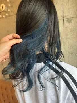 ヘアーアンドメイク ファット(Hair&Make PHAT) 大人可愛い◎寒色系インナーカラー×ゆるふわスタイル