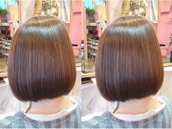ミーネピンク 行徳店(Miene Pink)の写真/"美髪を叶えるエイジングケアカラー"で潤いのある艶髪に♪カラーのダメージを残さない予防美容ケアが人気◎