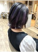 インナーカラー/インナーラベンダー/グレーブラック/ブリーチ