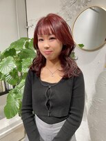 クリアーオブヘアー 栄南店(CLEAR of hair)&nbsp;ブリーチなしWカラー赤髪/RIHO