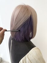 イト(ito.)&nbsp;ペールベージュインナーパープル_ミルクティー_ダブルカラー