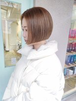 スーハ 恵比寿(SUUHA)&nbsp;ミニボブタッセルボブ／ブリーチハイトーンベージュカラー