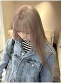 12605ミルクティーベージュ髪質改善ストレートマロンベージュ