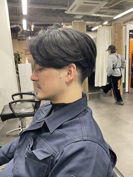 フラッグヘアー 博多駅前店(Flag HAIR) フェザーパーマ　ニュアンスパーマ　メンズ　メンズカット