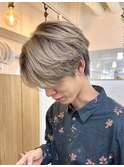 【Kai.】men'sブロンドベージュ×エンドカラー