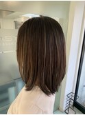ハイライト セミロング
