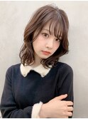 大人カジュアルくびれヘア/くびれレイヤー/シースルーバング
