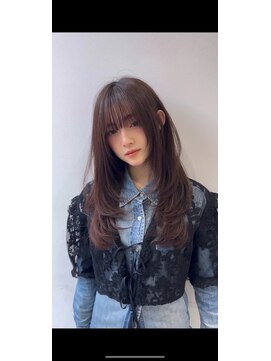 アマトウキョウ アユンチェ(AMA TOKYO×AYUNCHE) 韓国ヘア　2wayバング  レイヤーカット くびれヘア  顔周り