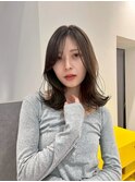 #ふんわりパーマ　#ミディアム　#ミディアムロング