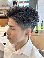 ゼロスバーバー(0's BARBER SHOP)&nbsp;30代ビジネスヘア◎無造作パーマ×ビジネスパーマ