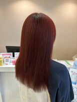 エヌアンドエーコンティ(N&A CONTi)&nbsp;艶感たっぷり◎カシスブラウンストレート/髪質改善/艶カラー