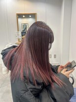 シアン 八王子店(SHIAN)&nbsp;【SHIANすずか】レッドカラー　ロング　　簡単スタイリング
