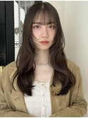 小顔に見せたい方に!顔まわりレイヤーと透明くすみベージュ