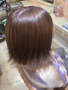 ジール(zeal) 着物ヘア/大人ガーリー/ダークアッシュ/似合わせカット/成田