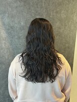 ロアン 福津店(roan)&nbsp;レイヤーカット+ロングウェーブパーマ