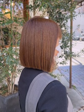 ヘアーラボ ハチ(HAIR LABO HACHI) 美髪ストレート/切りっぱなしセミディボブ