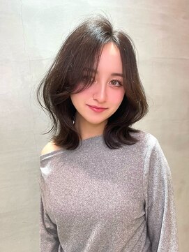 ロンドシェリ 仙台(Lond Cheri) レイヤーカットくびれボブレイヤーボブグレージュ仙台前髪韓国