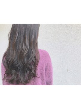 ラグジー(Luxy HAIR RESORT) 3D color + smoke beige【髪質改善/ブリーチ/ハイライト】