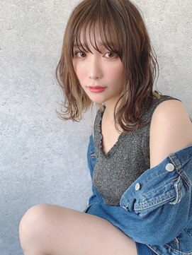ルイマダーナ 栄店(LOUIMADNA) ブリーチ ベージュ 顔周りカット くびれヘア 韓国ヘア レイヤー