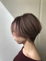 ナンバー エアロ 横浜(N° +aero)&nbsp;大人可愛い20代30代40代小顔ワンサイドショートボブ丸み前下がり