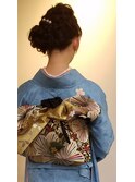 振袖 しっかりきちんと感 ヘアアレンジ