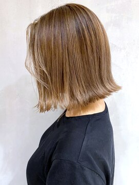 アイティーバイアルバム 松戸店(IT by ALBUM) ハイライトオリーブベージュ_ツートンカラー_ba300981