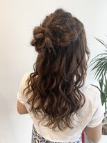 ロックワークオレンジ 西中島店(ROCK WORK ORANGE)&nbsp;編み込みハーフアップ