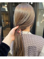 コフィー バイ メルト 吉祥寺(cofy by melt)&nbsp;【松本咲花】ブリーチなし透け感オリーブベージュ韓国風ロング
