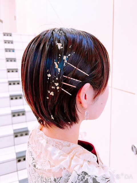 ショートヘアアレンジ