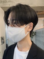 センターパートカルマヘアニュアンスパーマアップバング韓国