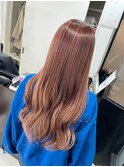 ピンクブラウンハイライト